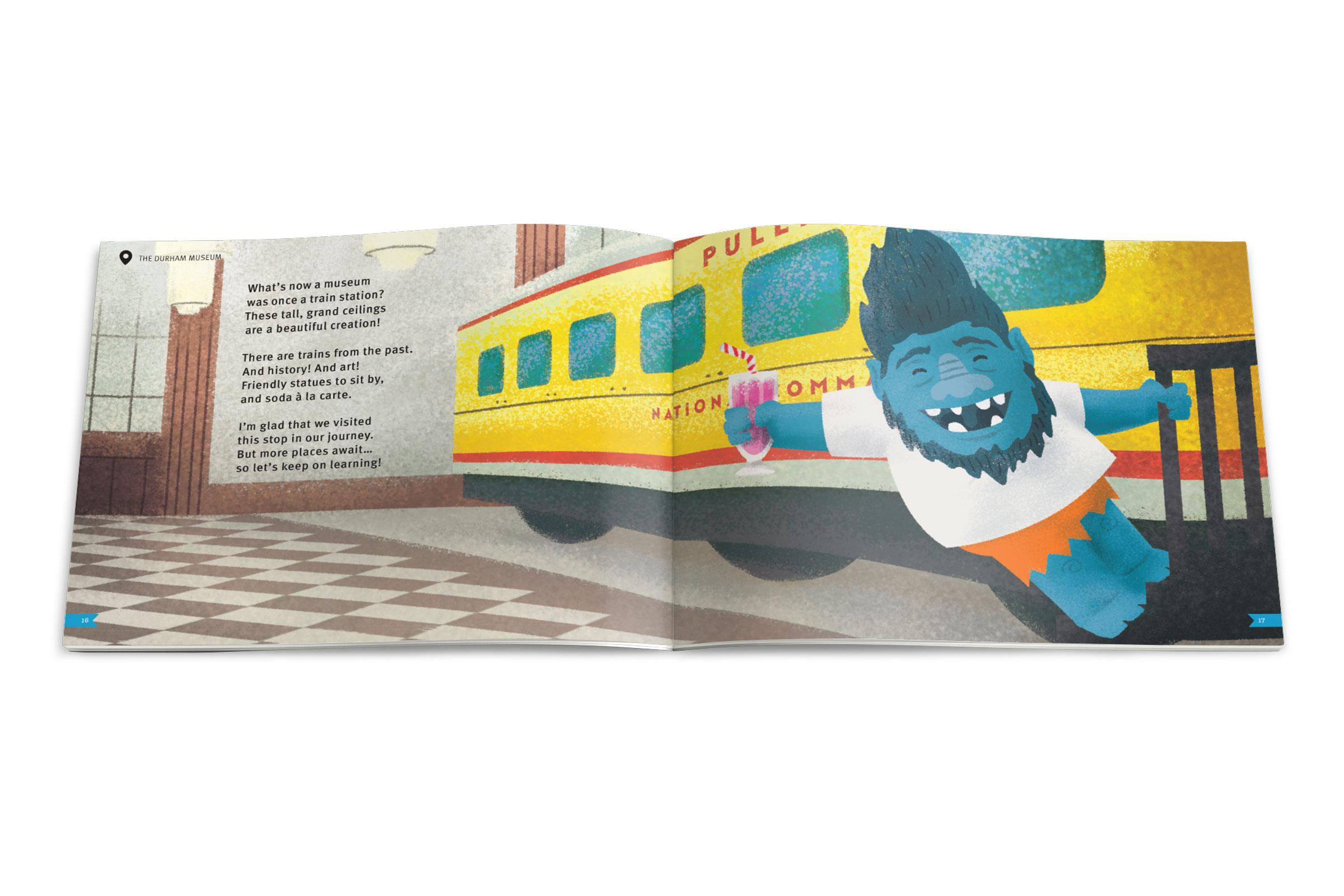 Omar the Troll storybook inside spreads