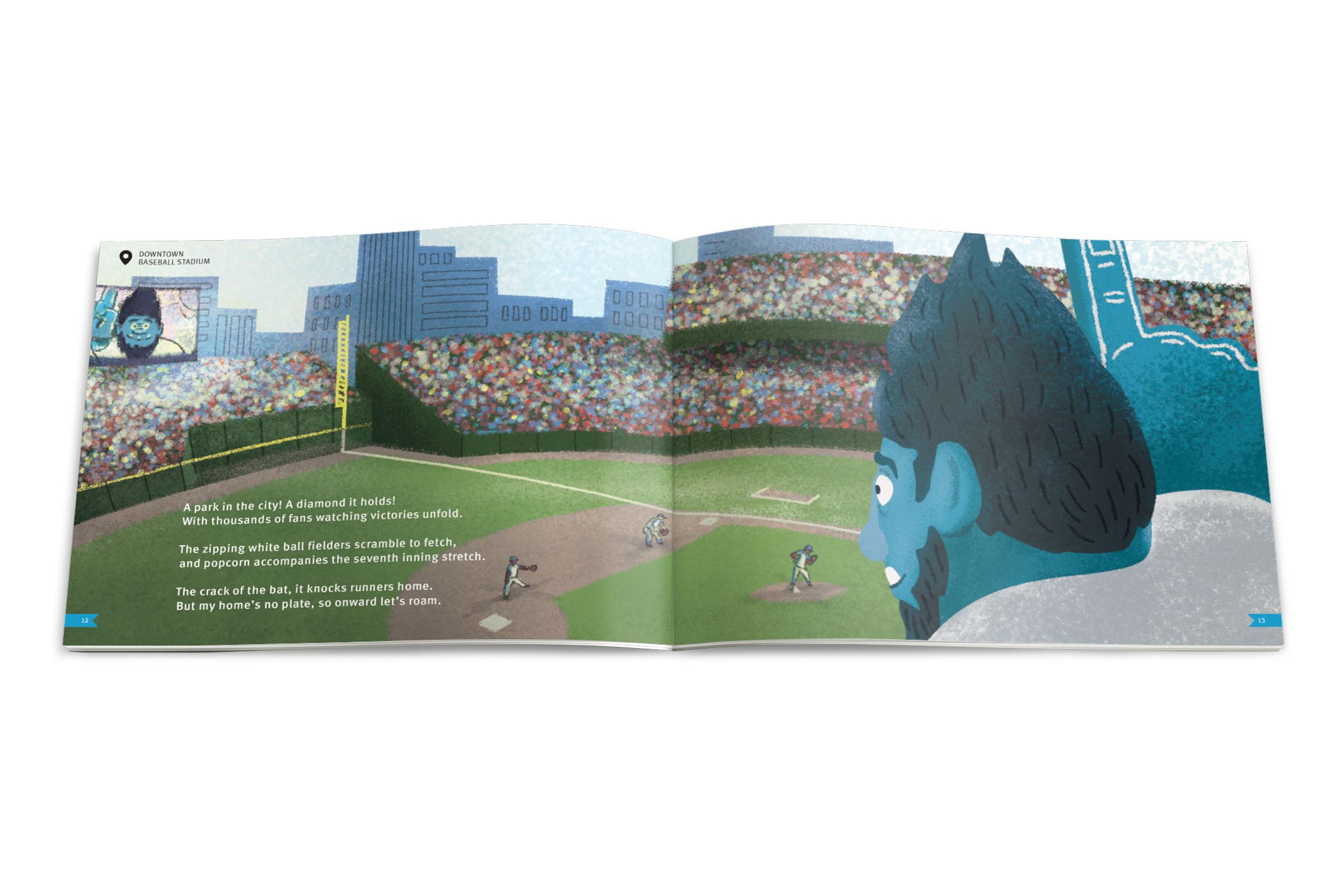 Omar the Troll storybook inside spreads