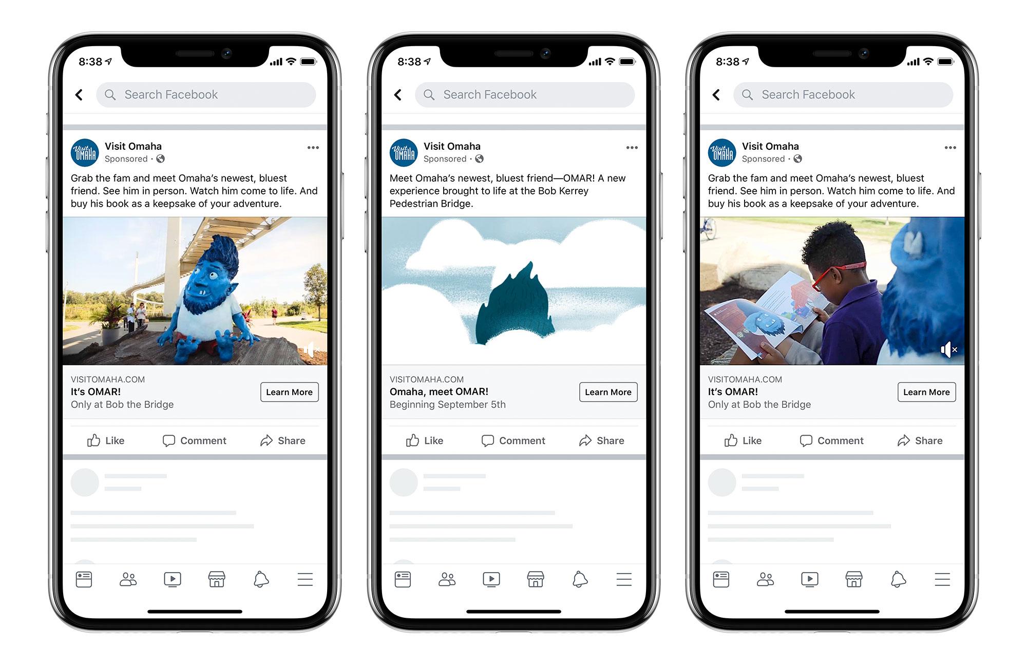 Omar the troll social ads on phone