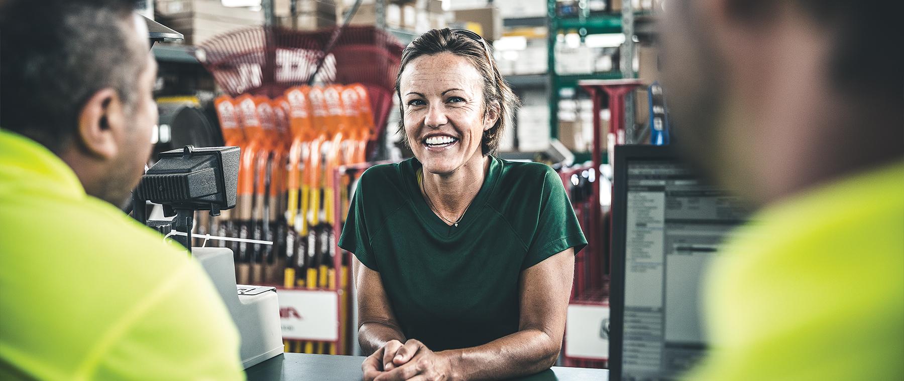 SiteOne Woman at Counter