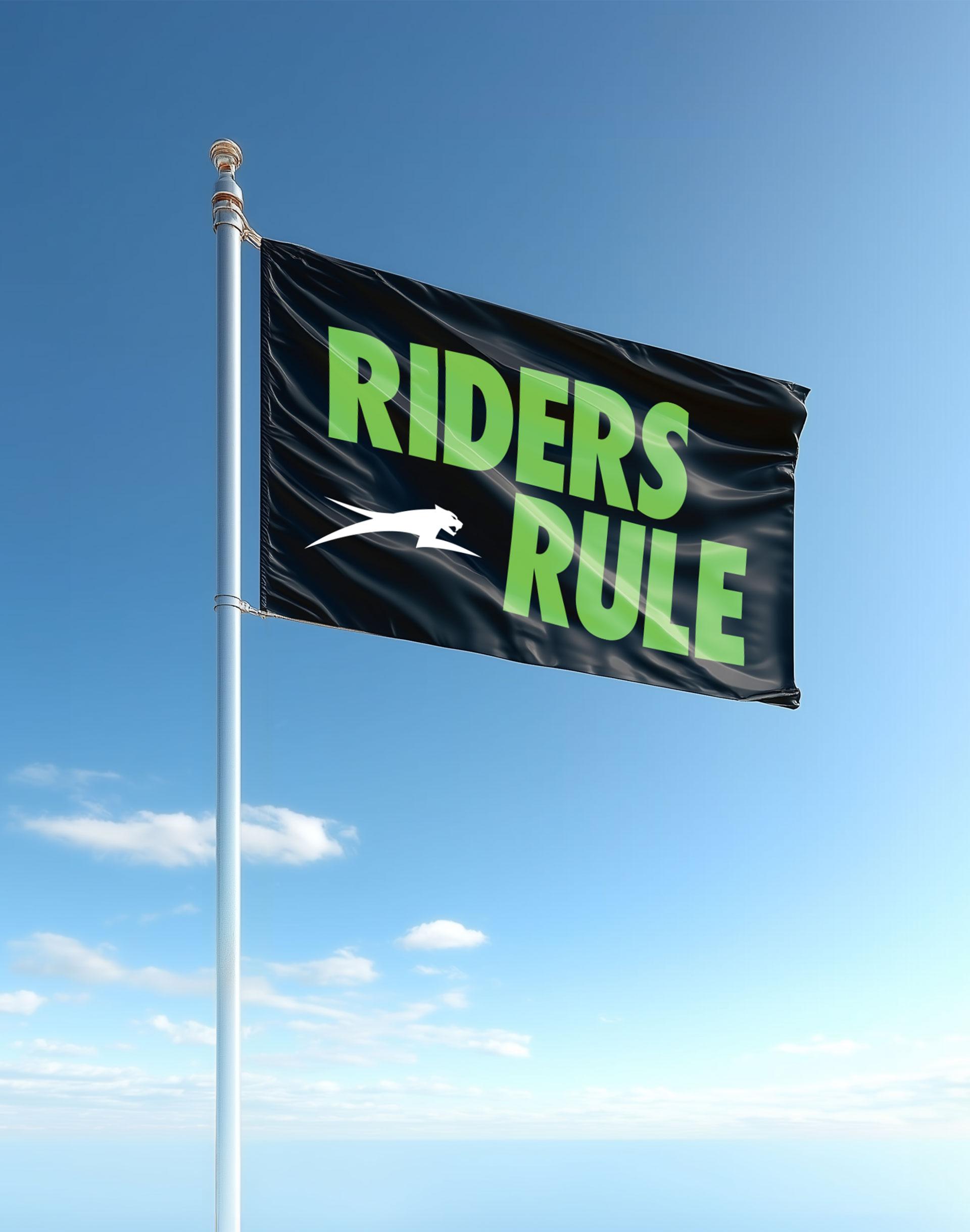 Arctic Cat Riders Rule Flag