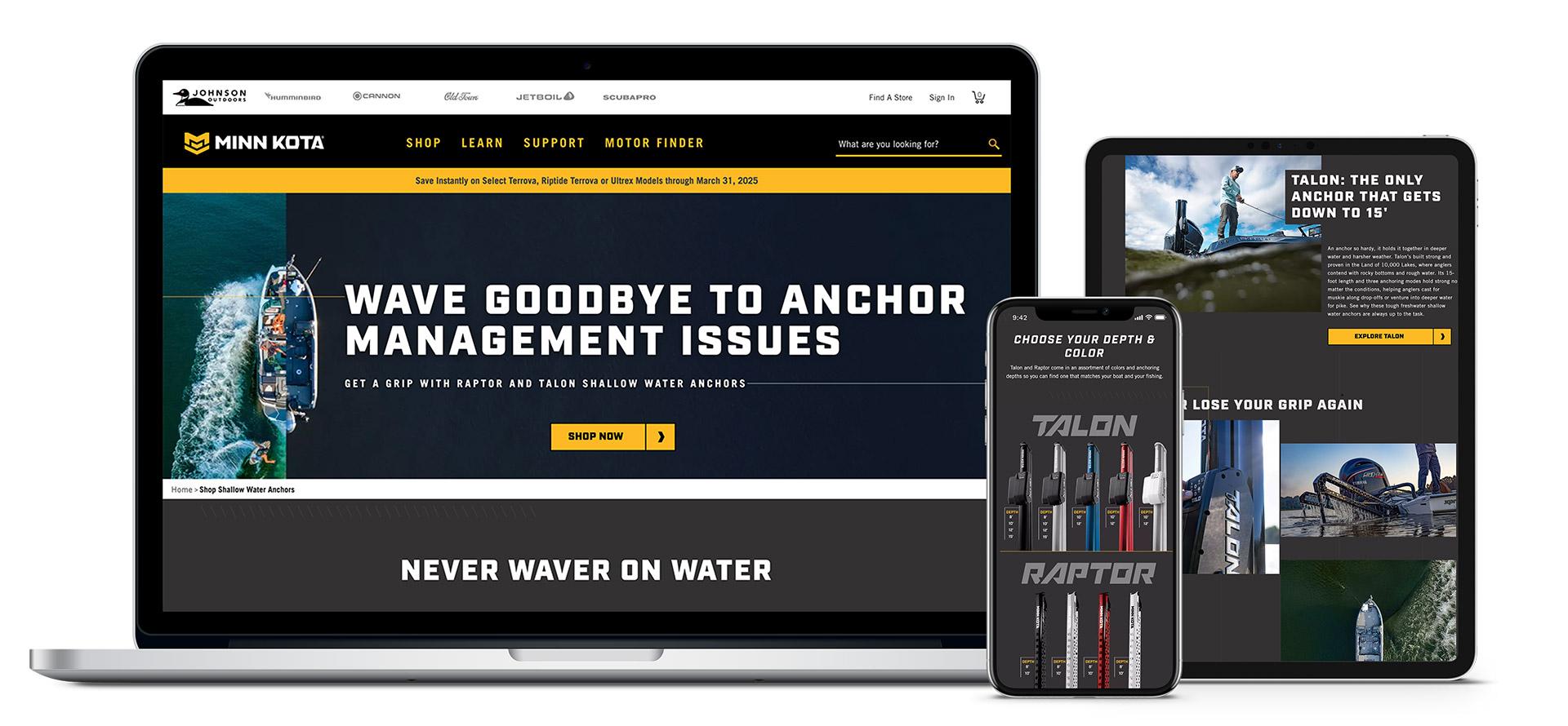 Minn Kota Anchor Management Website