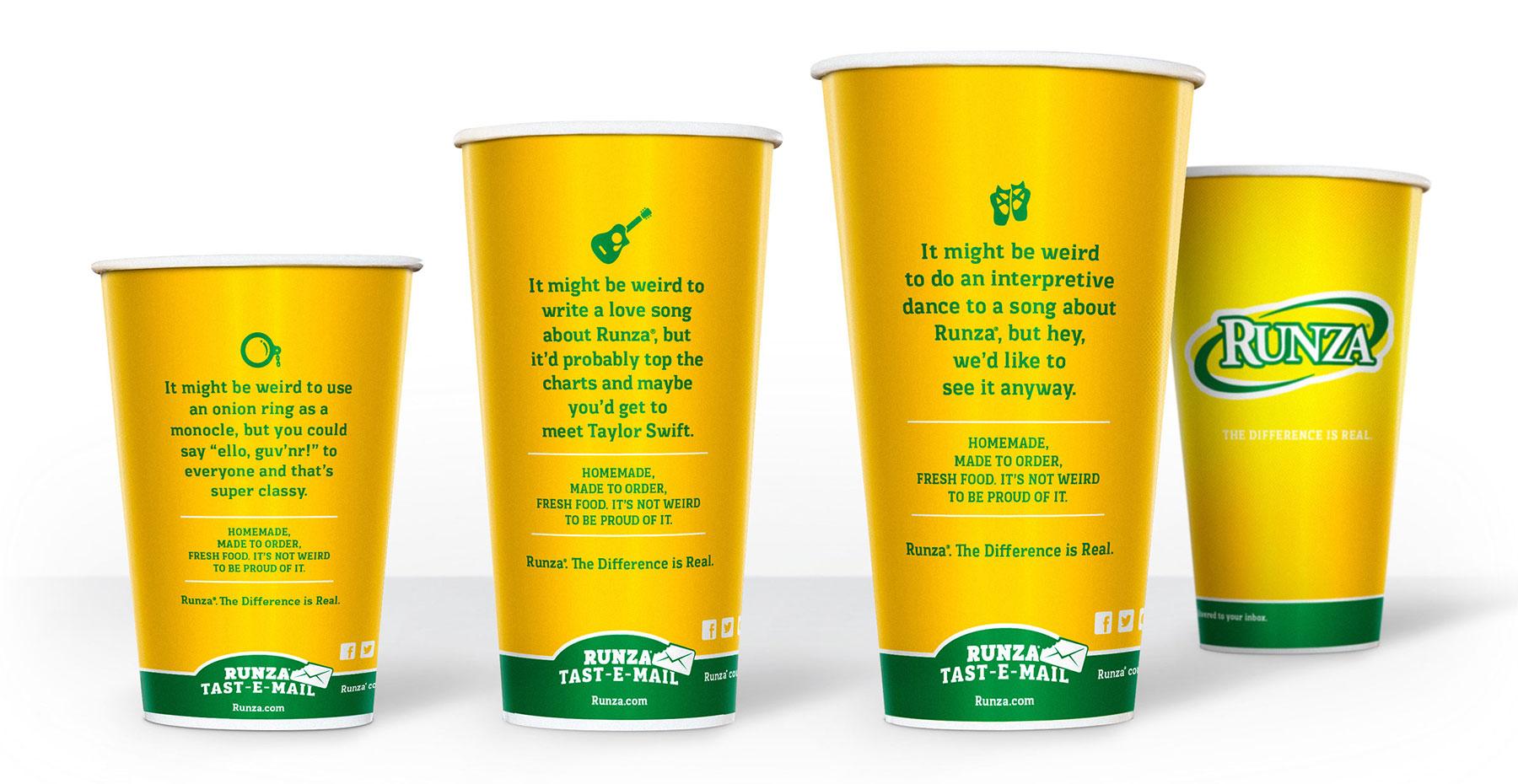 Runza drink cups
